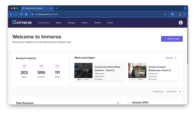 Immerse Platform Version 2